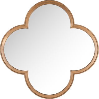 Miroir Design Doré Brossé Style Moderne Pour Décoration Murale