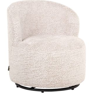 Fauteuil Lounge Enfant Crème Pivotant Douceur Et Confort