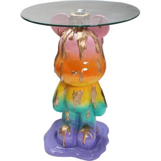 Table Dappoint Design Multicolore En Résine Et Verre Urban Chic