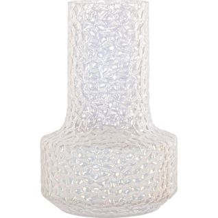 Vase En Verre Iridescent Décoratif Élégant