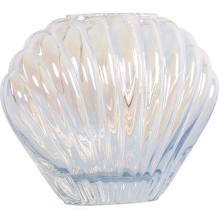 Vase Décoratif En Verre Iridescent Inspiration Coquillage