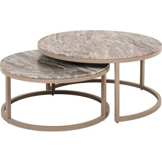 Table Basse Élégante En Marbre Toronto Finition Pierre