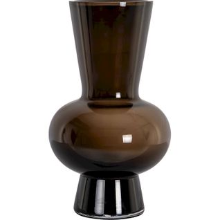Vase Décoratif En Verre Brun Design Contemporain Élégant