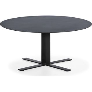 Table à Café Design Métal Noir Finition Peinture Élégante