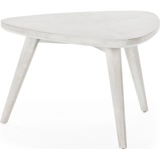 Table à Café Bois De Cèdre Gris Voilé Design Contemporain