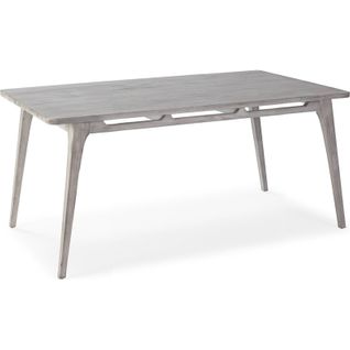 Table De Salle à Manger Bois De Cèdre Gris Voilé Patine Élégante