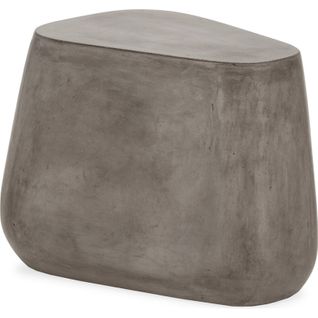 Table D'appoint En Ciment Gris Anthracite Effet Pierre Moderne