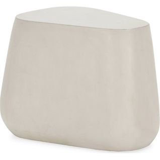 Table D'appoint Blanc En Ciment Design Contemporain
