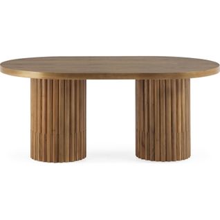 Table à Café En Bois De Cèdre Naturel Style Contemporain