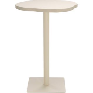 Table Haute Taupe Effet Pierre Élégance Moderne Salle à Manger