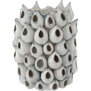 Vase Anémone Bleu En Céramique Inspiration Marine Élégante