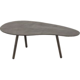 Table Basse Goutte Métal Noir Design Contemporain Pour Salon