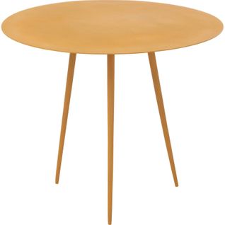 Table Gigogne Acier Ocre Élégance Jaune Design Contemporain