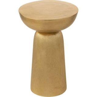 Table D'appoint Dorée En Aluminium Design Élégant Pour Salon