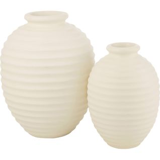Cachepot Ovale En Poterie Blanche Style Terracotta Élégant