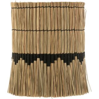 Abat-jour Herbes Naturelles Et Noir Style Ethnique Chic