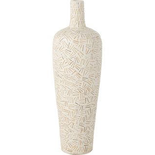 Vase Blanc En Ciment Style Contemporain Pour Une Touche Élégante