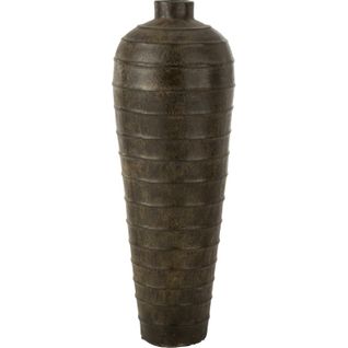 Vase Décoratif En Ciment Marron Style Contemporain Élégant