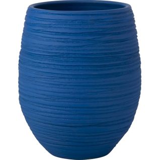 Cachepot En Céramique Bleu Esprit Fiesta Pour Intérieur Élégant