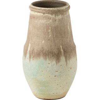 Vase En Céramique Aqua Gris Multicolore Style Contemporain