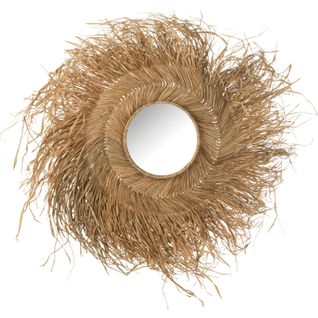 Miroir Rond Jonc Naturel Esprit Bohème Pour Une Déco Chaleureuse