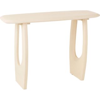 Console En Bois De Manguier Blanc Pour Entrée Élégante