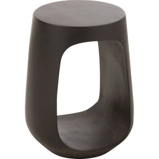 Table D'appoint En Bois De Manguier Noir Design Moderne