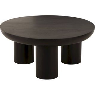Table Basse Design Trio Bois Noir Élégance Contemporaine