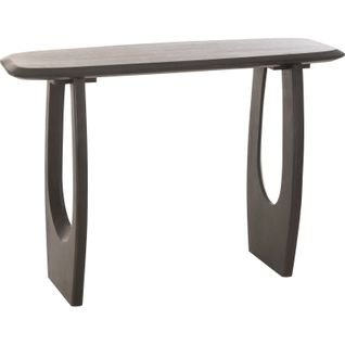 Console En Bois De Manguier Noir Élégance Contemporaine