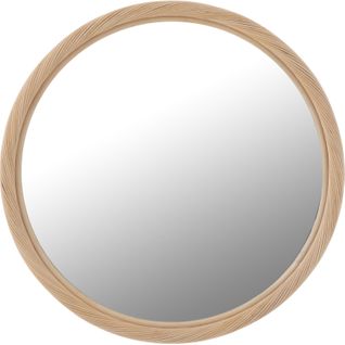 Miroir Mural Rond En Rotin Naturel Style Bohème Chic