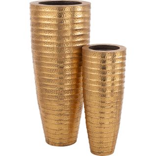 Vase Métal Doré Style Égypte Raffinement Et Éclat Intemporel