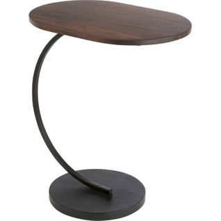 Bout De Canapé Fer Et Bois De Manguier Brun Noir Design Élégant