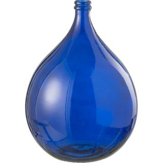 Vase Décoratif En Verre Bleu Profond Pour Une Touche D Élégance