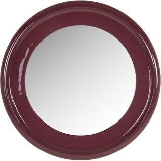Miroir Mural Rond Rouge Élégant Pour Décoration Intérieure Moderne