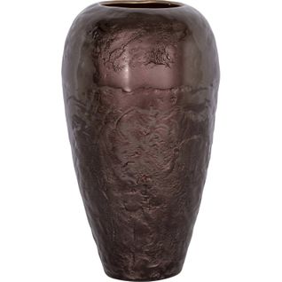 Vase Décoratif Aluminium Brun Foncé Silhouette Élégante