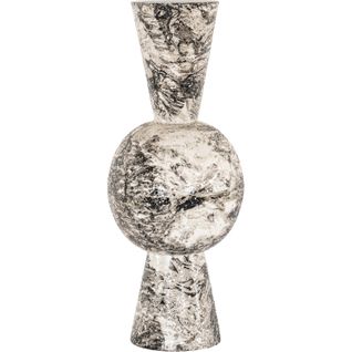 Vase Décoratif Design Noir Et Blanc à Motif Artistique Sculptural