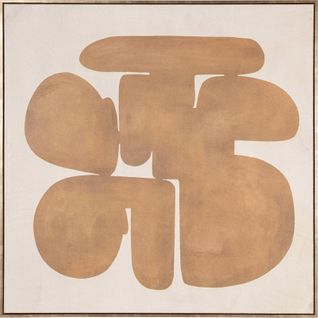 Décoration Murale Abstraite Dorée Odyssey Sur Toile Élégante