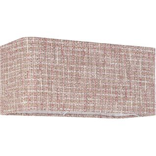 Abat Jour Rectangulaire Rose Tendance En Tissu Élégant