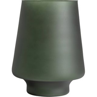 Vase En Verre Vert Style Contemporain Finition Vieillie Décorative