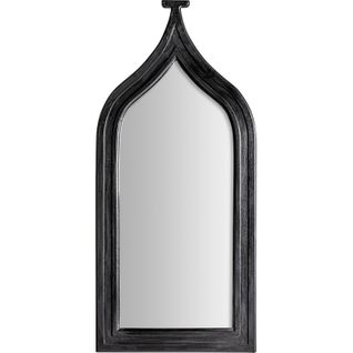 Miroir Mural Noir Style Classique Finition Naturelle Bois Et Mousse