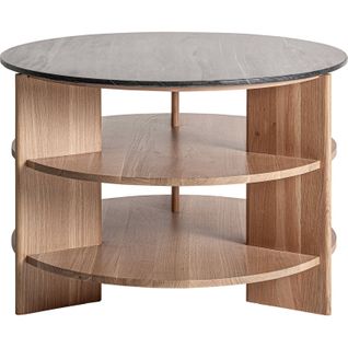 Table Basse En Bois De Chêne Marron Style Contemporain Raffiné