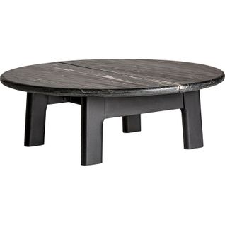Table Basse En Marbre Noir Style Contemporain Élégance Minimaliste