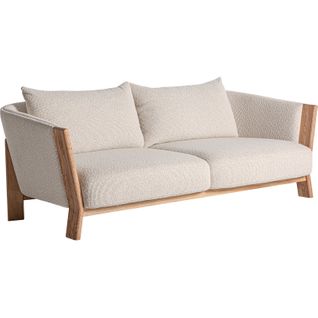 Sofa Contemporain Marron Beige Finition Marbrée Confort Élégant