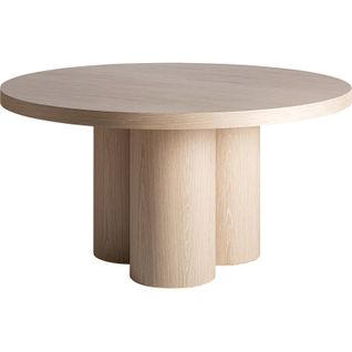 Table De Salle à Manger Art Déco Chêne Crème Élégance Intemporelle