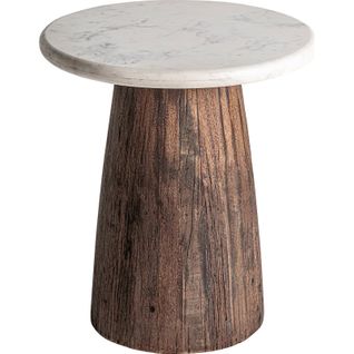 Table Basse Rustique Marron Finition Vieillie En Bois Récupéré