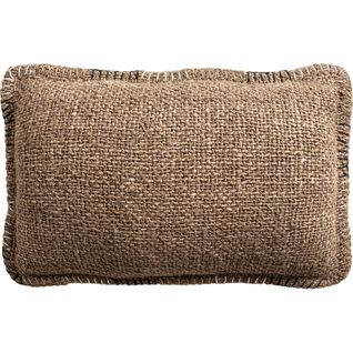 Coussin Boho Marron Coton Effet Marbré Ambiance Chaleureuse