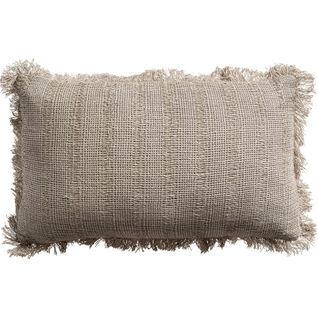 Coussin En Lin Sable Finition Marbrée Style Classique Raffiné