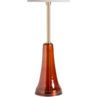 Table Dappoint En Verre Rouge Style Art Déco Finition Artisanale