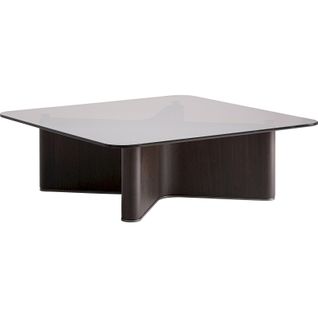 Table Basse Contemporaine En Frêne Noir Finition Artisanale