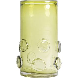 Vase Vert En Verre Translucide Style Contemporain Décoratif